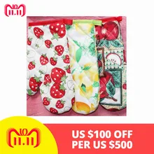 1 шт. термостойкие силиконовые перчатки, моющиеся приготовление, Выпекание, барбекю, печь, микроволновые перчатки для приготовления пищи, кухонные термостойкие хлопковые перчатки