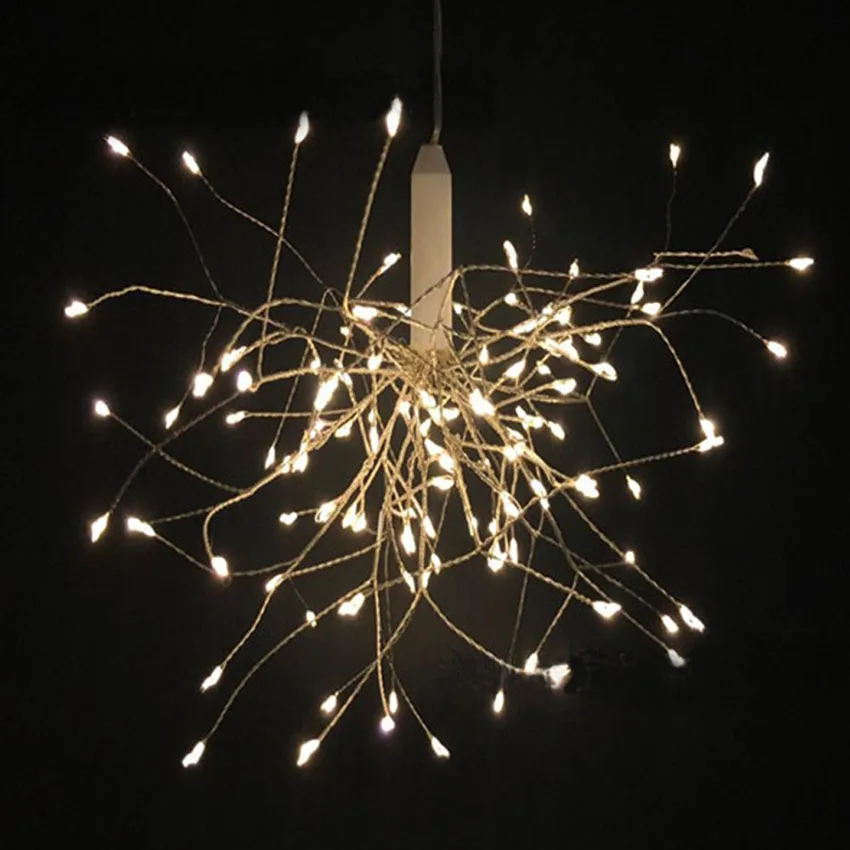 Dandelion LED String Light 8 Modes Remote Control Firework Fairy Light New Year Xmas Wedding Holiday Hanging Decoration Lamps (15)