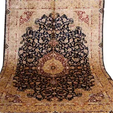 FangCun 6'x9 шелковый ковер ручной работы с классическим персидским узором для выставочного зала или гостиной