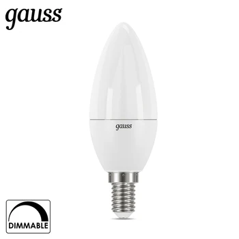 

LED lamp bulb candle diode dimmable E14 C37 7W 3000K 4000K cold neutral warm light Gauss Lampada lamp light bulb candle