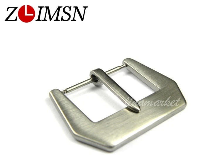 ZLIMSN 22mm Buckle Watchbands Stainless Steel Silvery Brushed Watch Clasp Belt Metal Buckles Strap K42 Relogio Masculino | Наручные часы