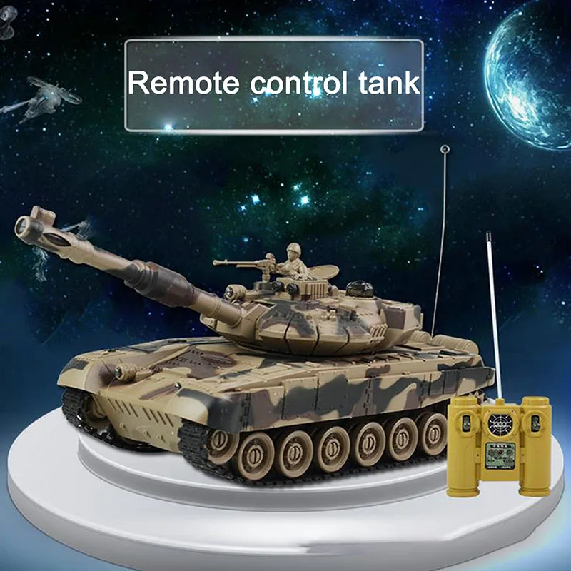Радиоуправляемый Танк TAIHONGYU 1/24 9 каналов 27 МГц инфракрасный боевой Тигр T90 танк