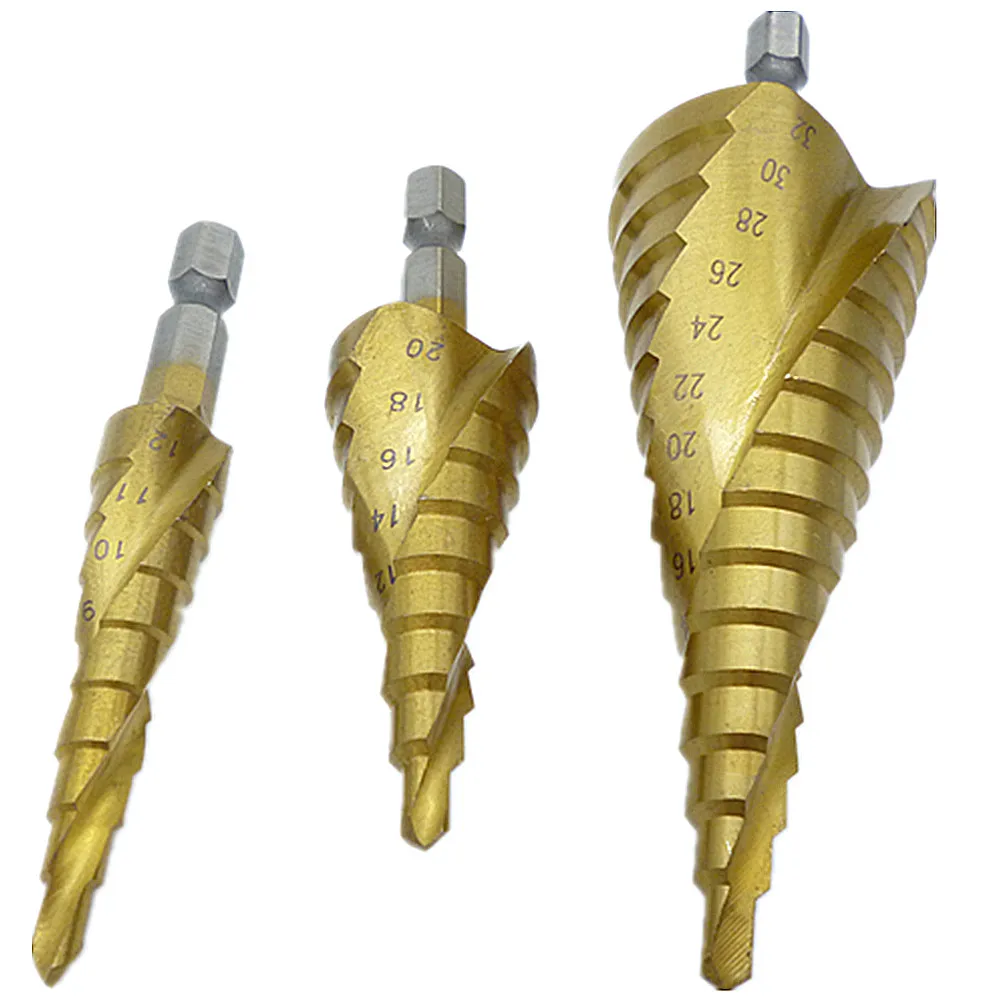 3pcs-Hex-Hss-High-Speed-Steel-Titanium-Coated-Spiral-Grooved-Step-Drill-Bits-Set-Cone-Drill (4)