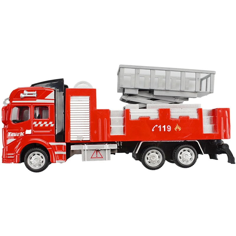 1 Pcs/set Toy Alloy Car Fire Rescue Vehicle Model Diecast Delicate Transport for Children Gift |