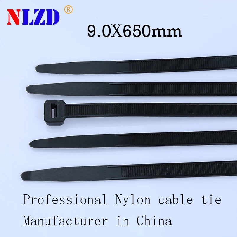 26 inch Highest tensile strength Self locking Plastic Nylon Cable Ties