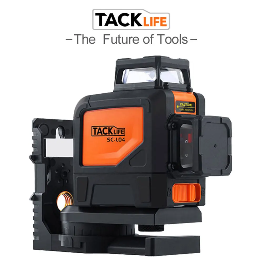

TACKLIFE 360 Laser Level Self-leveling Vertical/Horizontal/Cross Line 98Ft with Magnetic Pivoting Base Battery Included - SC-L04