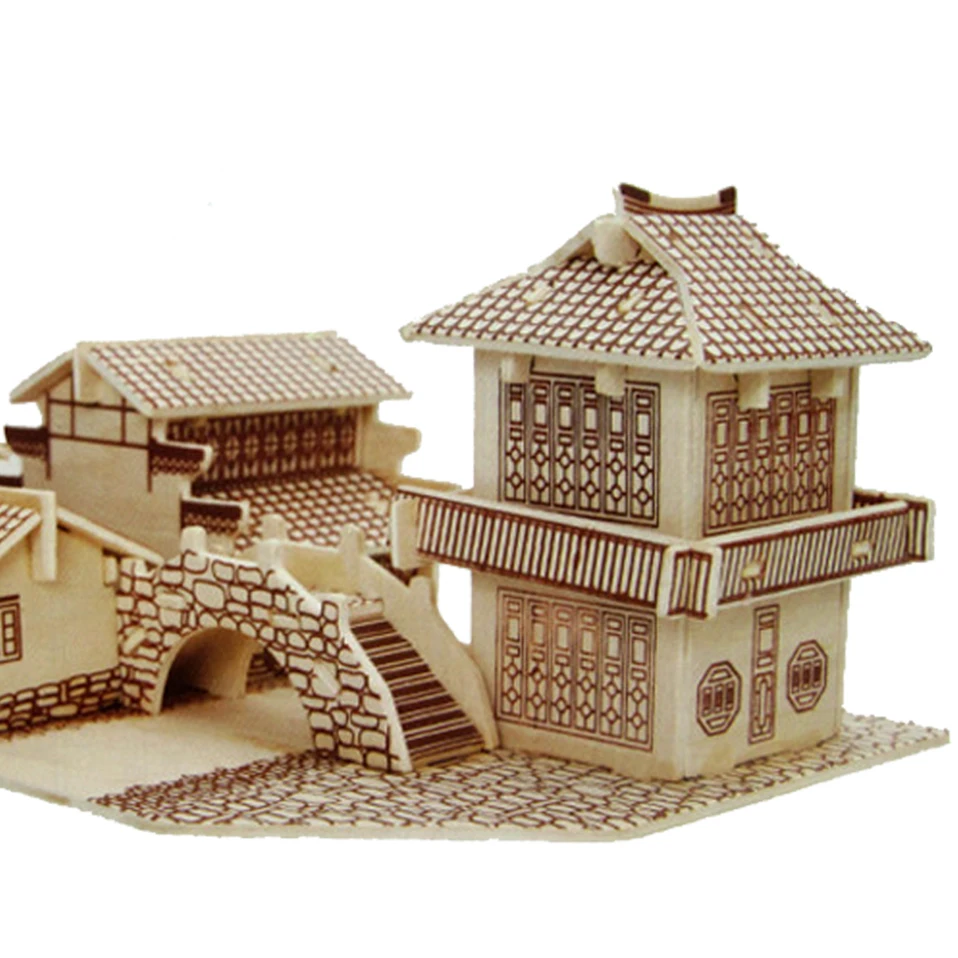 

Educational DIY toy 3D wooden assembly model