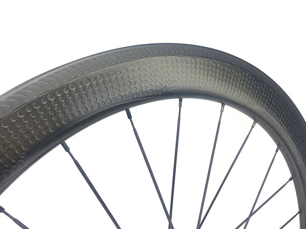 

58mm road bike wheel carbon bicycle wheeset clincher 45mm 50mm dimple 700C dimple 25mm wideth rims and wheelset