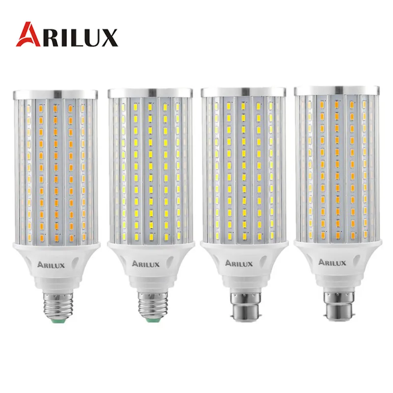 ARILUX светодиодный светильник E27 E14 5 Вт 7 Вт 9 Вт 12 Вт 15 Вт 20 Вт 25 Вт 5736 SMD алюминиевый без мерцания кукурузный светодиодный светильник AC 85-265 в