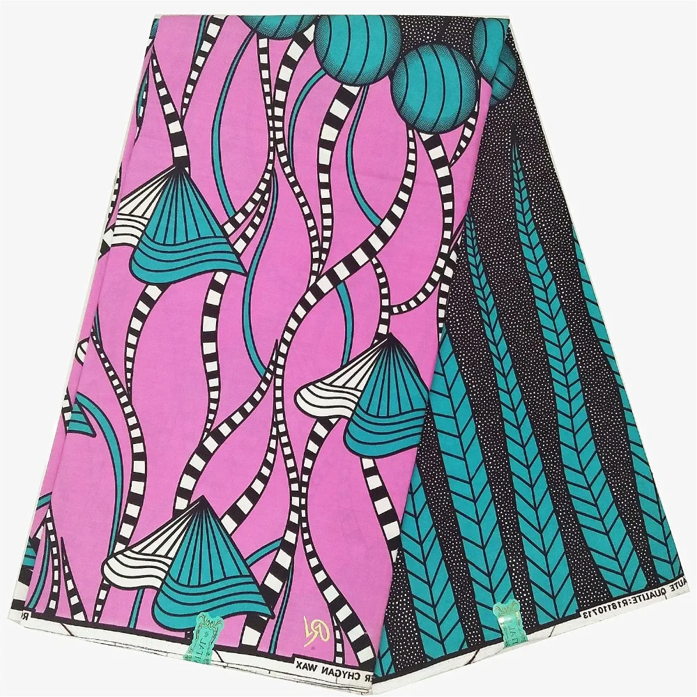 

Veritable Wax Hollandais Guaranteed Real Dutch Wax 6yard/lot 2018 Super Wax High Quality African Fabric Print ASO EBI Sewing