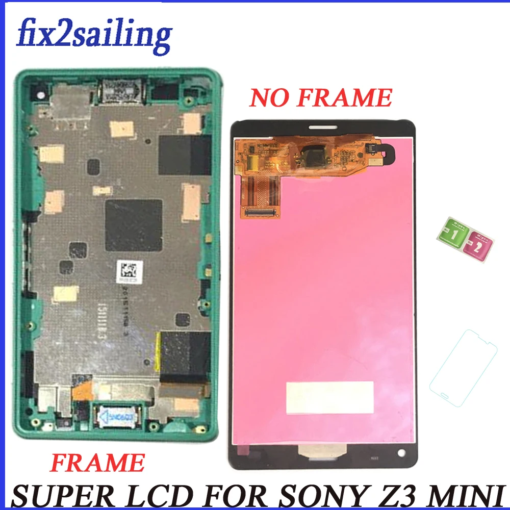 Новый ЖК-дисплей для Sony Xperia Z3 Mini Compact display D5803 D5833 сменный дисплей дигитайзер сборка
