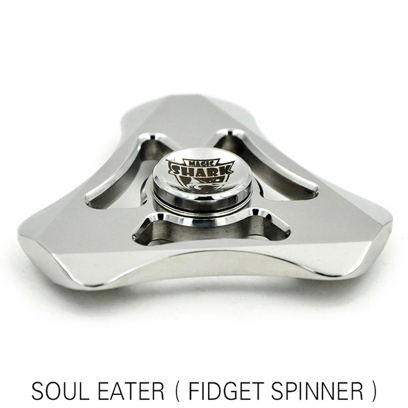 

Stainless Steel Fidget Spinner For Anxiety Stress Adults Kid Magic Electronic Toys High Speed Sliver Color Triangle Hand Spinner