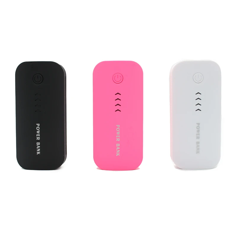 

Top Sale Colorful Multicolor 5600mah 18650 Power Bank Extreme Powerbank External Battery Case Portable Charger For iPhone Xiaom