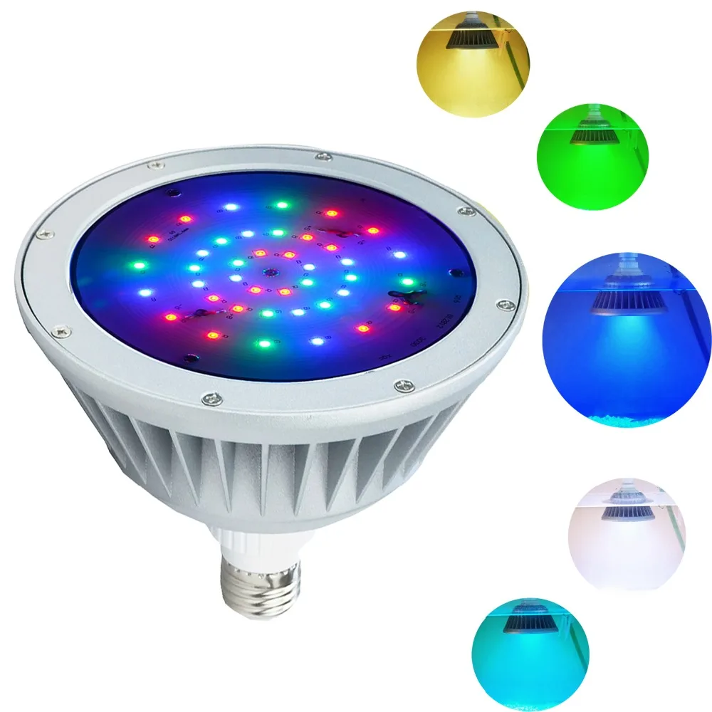 

Waterproof LED Pool Light Bulb,120V 40W,RGB Color Spash,IP65 For Inground Swimming Pool,Fit for Pentair and Hayward Fixture