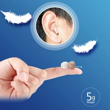 

Micro Hearing Aid Mini ITE Hearing Aids For The Elderly Adult Deafness Right Left Ear Use Sound Amplifier Invisible Audifonos