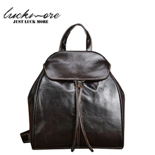 Genuine Leather Women Backpack 2017 Fashion Designer Woman Shoulder Bags Female Bagpack mochila For Teenage Girls