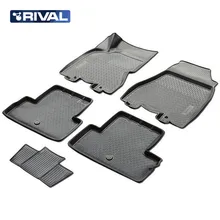 3D коврики в салон автомобиля для Nissan X-Trail T31 2011- 5 шт./компл.(конкурент 14109002