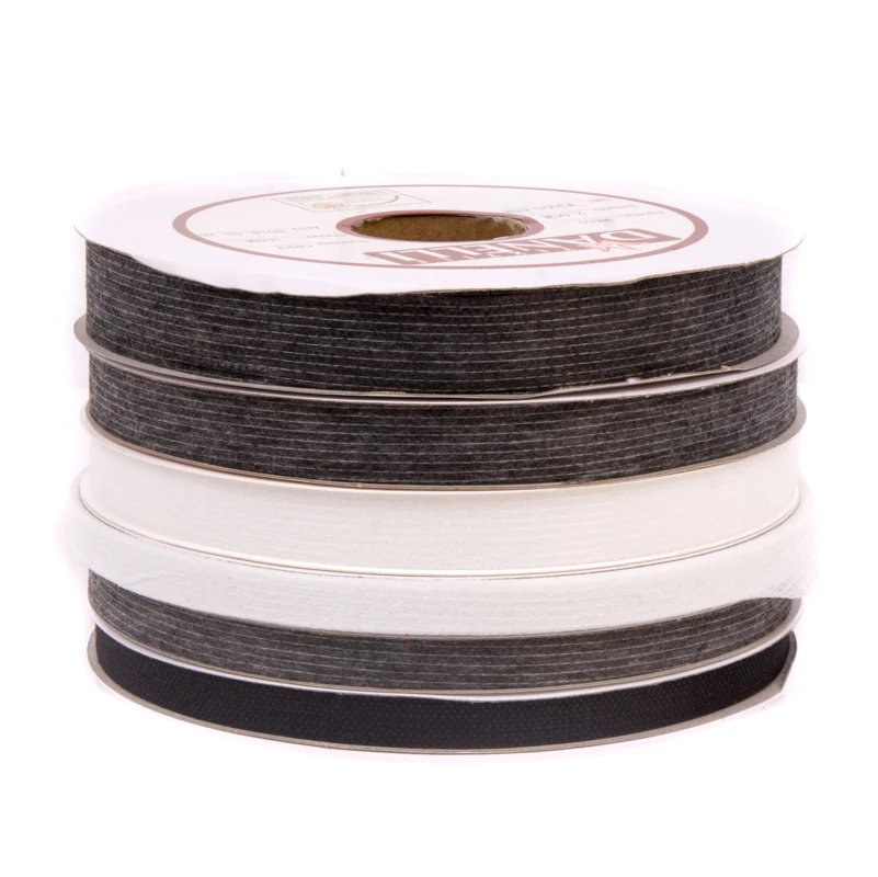 10 мм 15 мм 20 мм белый серый черный тканые ленты L4YP44, 100 метров в рулоне, волоконно-пирсинг прокладочная нить DIY для швейной одежды