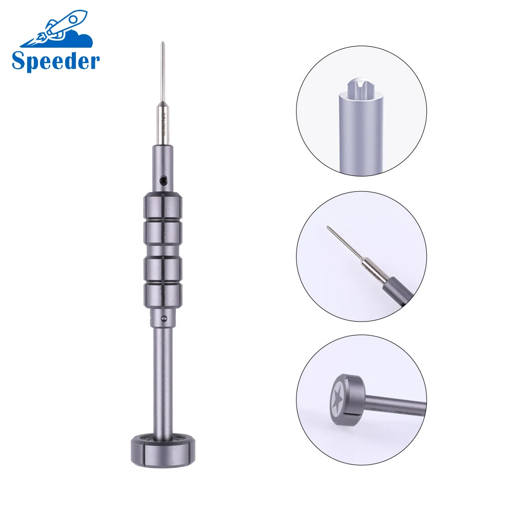 

"QIANLI" 3D Metal Screwdriver 0.8 Pentagram Type With Magnetized Bit Tool For Precision Parts Repairing Work For iphone X XS MAX