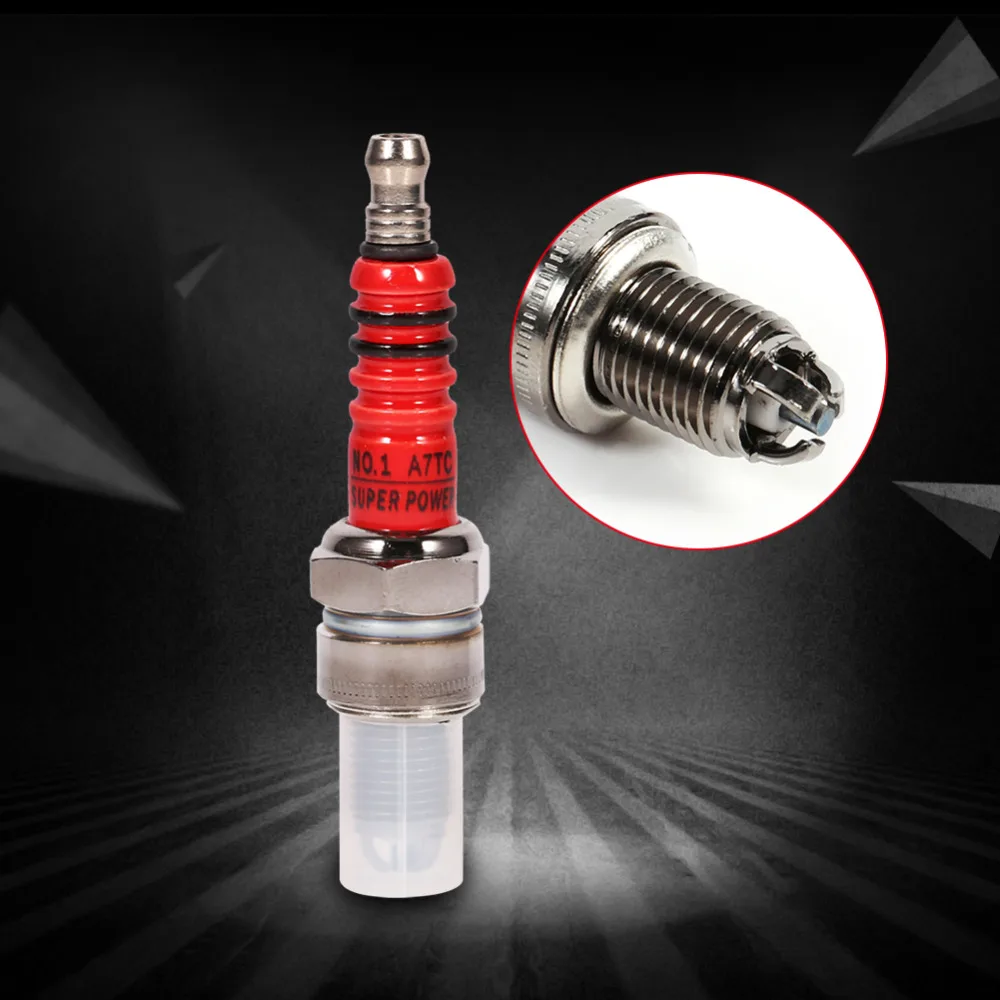 High Performance 3 Electrode Spark Plug for Scooter ATV Quads GY6 50cc 150cc for Motorcycle Ignition iridium spark plugs