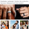 4pcs/set 8mm 6-12 Size Food Grade FDA Silicone Ring Hypoallergenic Crossfit Flexible 100% Silicone Finger Rings For Men Women 4