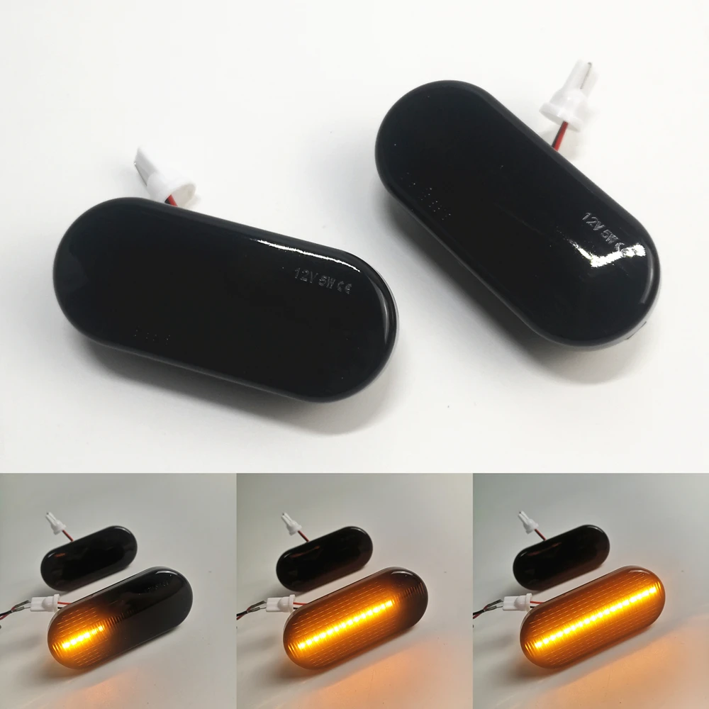 

For VW Bora Golf 3 4 Passat 3BG Polo SB6 Leon Octavia Dynamic Turn Signal Light LED Side Fender Marker Sequential Indicator