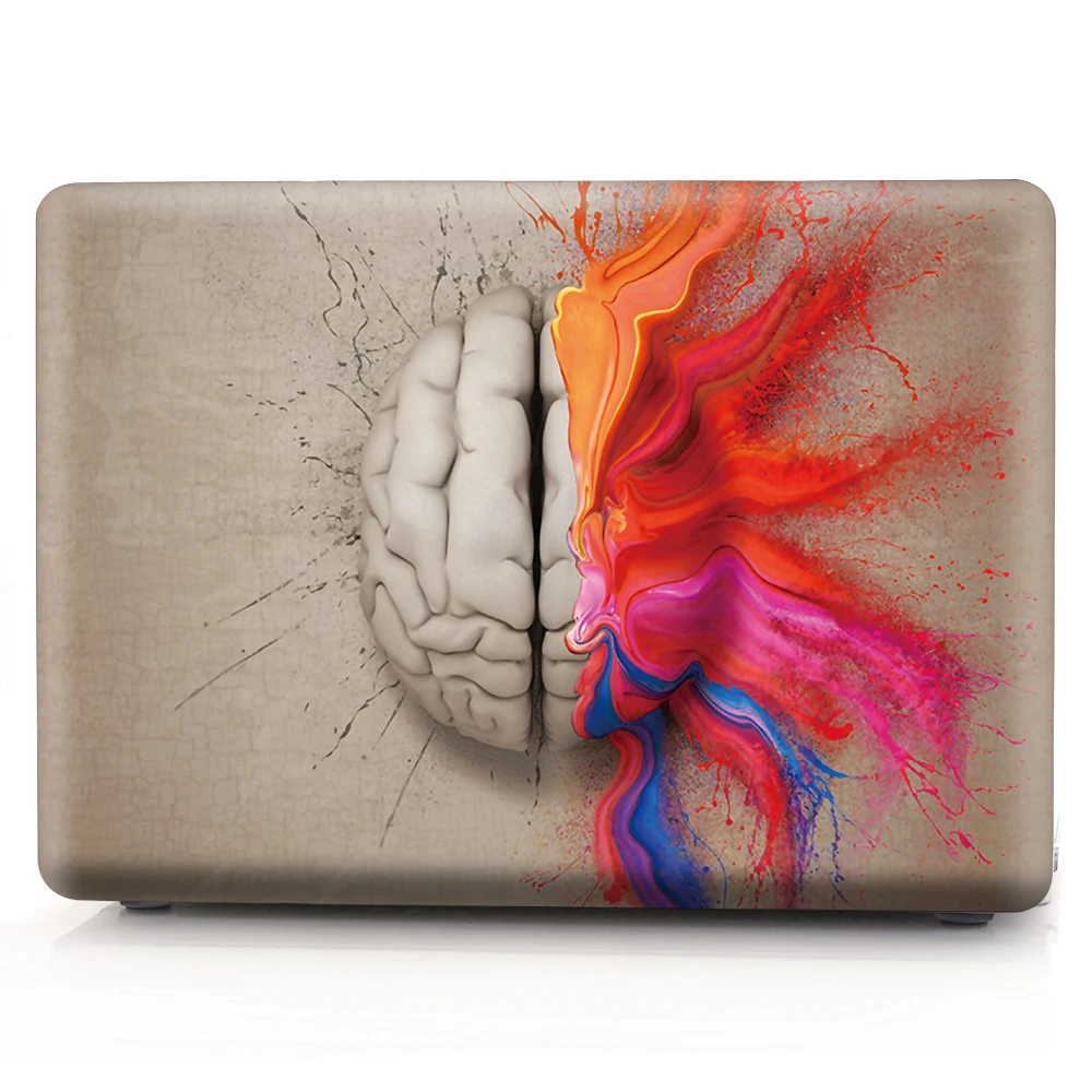 Unique Left Right Brain Hard PC Laptop Case For macbook air 13 case cover for mac book air 13 case hard A1707 1708 A1708 A1466   (13)