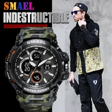 Роскошные Брендовые Часы мужские спортивные часы водонепроницаемый светодиодный цифровой кварцевые мужские военные наручные часы Мужские часы Relogio Masculino