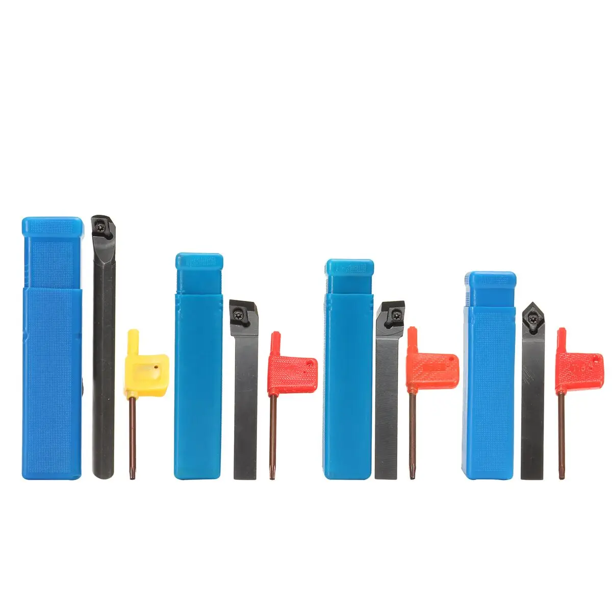 

4 Set Lathe Turning Tool Holder Boring Bar 12mm SCLCR1212H09/SCLCL1212H09/SCMCN1212H09/S12M-SCLCR09 with Wrench for CNC Tool