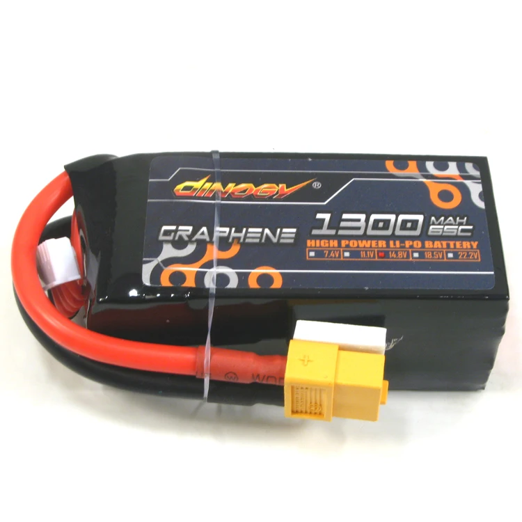 Литий ионный аккумулятор Giant Power DINOGY GRAPHENE 65C 14 8 в 1300 мАч 1500 с разъемом XT60 для FPV Racing