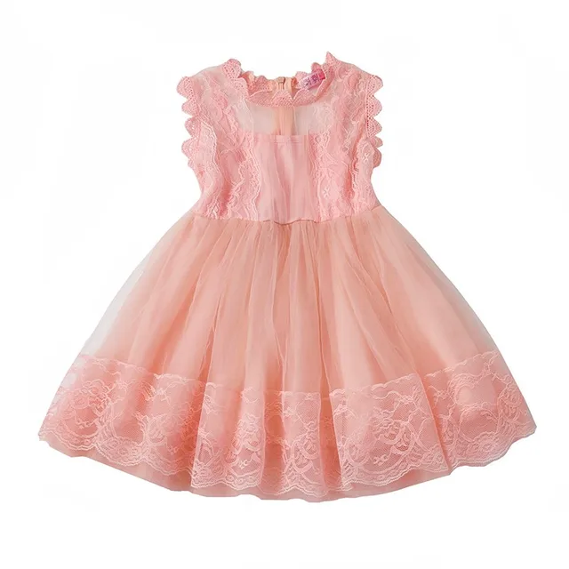 Princess Pink Tutu Lace dress dresses for Girl 3 8 Years Casual Holiday ...