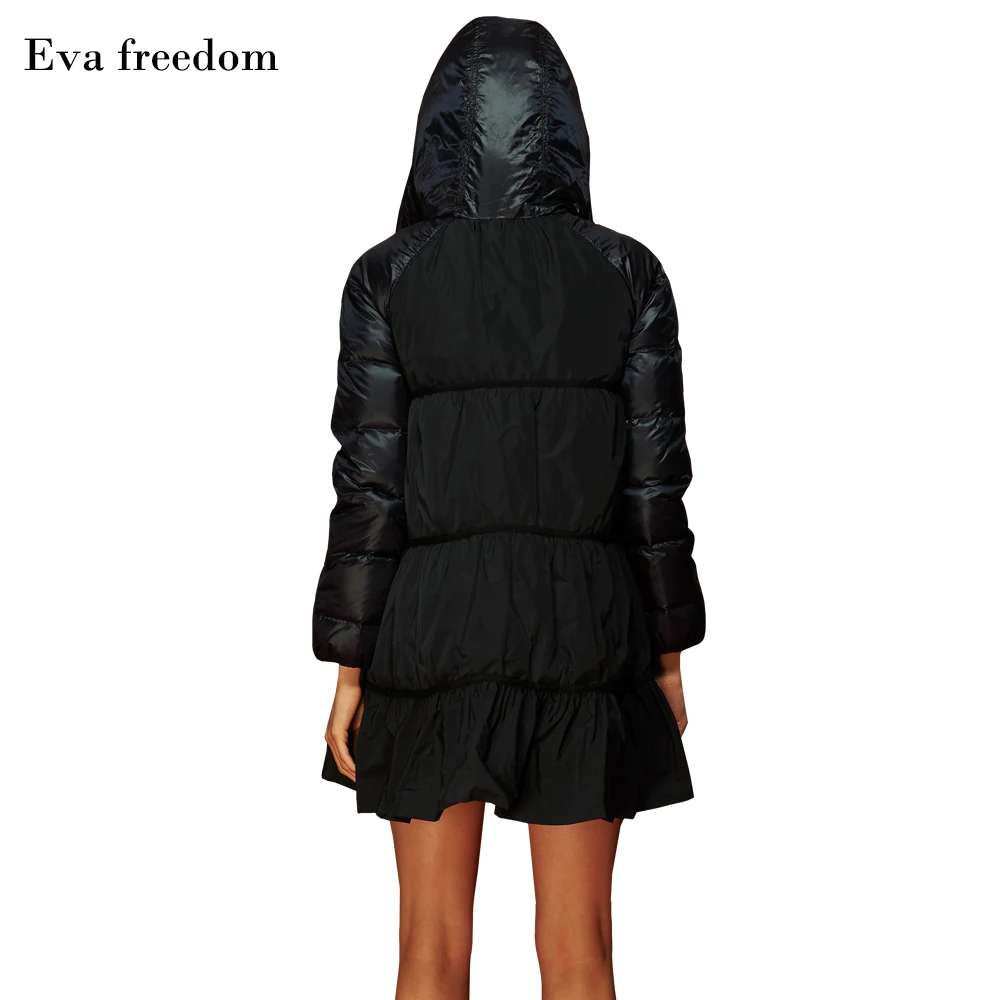 Red Down Jacket Women's 2022 Winter Fashion Korean Style Hooded Loose A-Type Design Sense Pregnant Women's Cold-Proof Coat