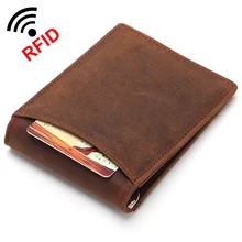 Men RFID Blocking font b Money b font font b Clip b font Minimalist Wallet Crazy