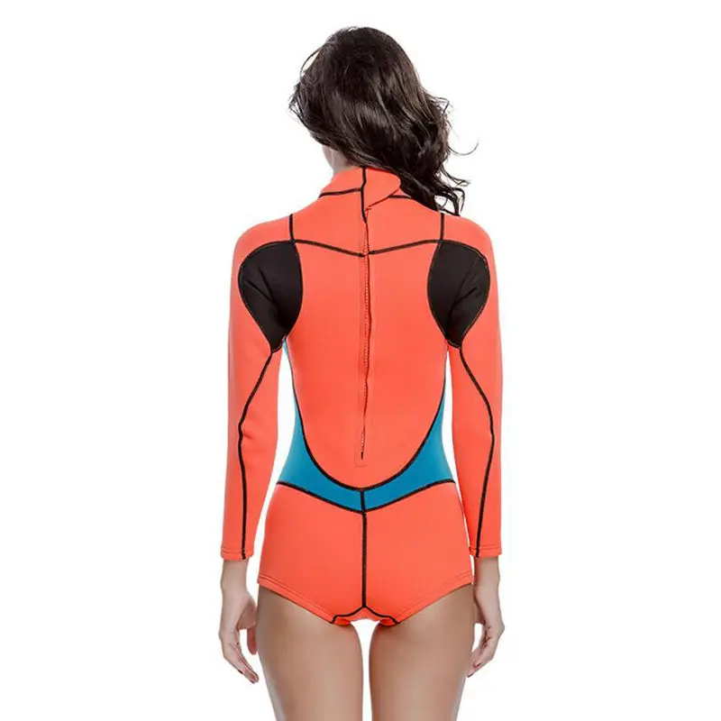 Sbart женский неопреновый гидрокостюм для серфинга, 2 мм, костюмы для подводного плавания, купальник для подводного плавания, цельный костюм для дайвинга