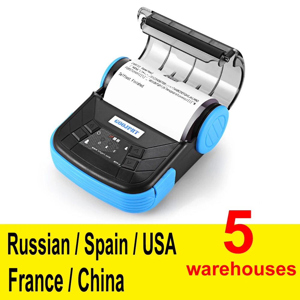 

MTP-3 80mm Mini bluetooth Themal Printer Portable Wireless Thermal Receipt Printer Suitable For Android iOS Windows