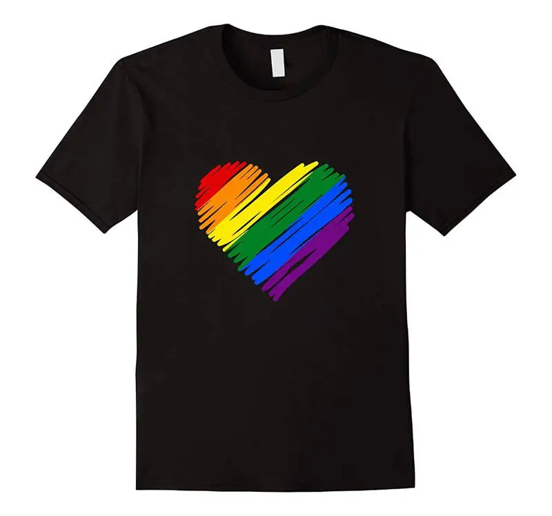 

T Shirt Gift More Size And Colors Gay Pride Rainbow Men'S Crew Neck Short-Sleeve Premium Tee Shirts