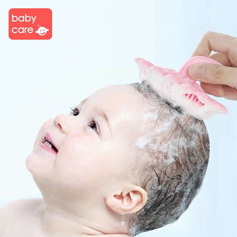 

Babycare Hair Brush Silicone Shampoo Washing Comb Scalp Massage Slimming Cute flowers Soft Brush Silicone Shampoo brush
