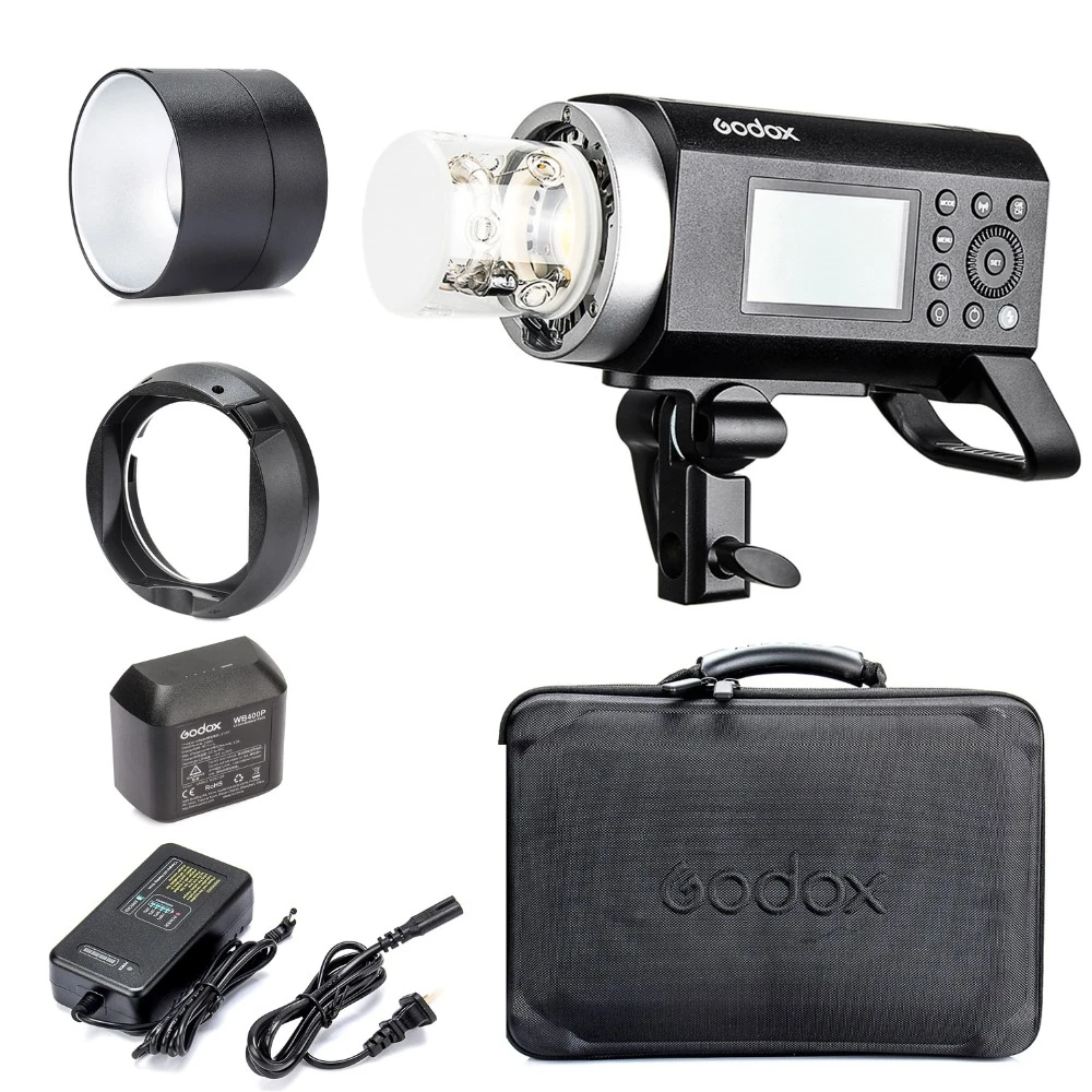 Godox AD400 Pro AD400Pro 400ws GN72 TTL Battery-Powered Monolight, 1/8000  HSS Flash Strobe Light, Built-in Godox 2.4G System