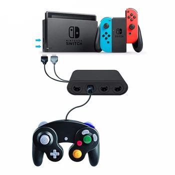 

HESTIA Adapter Gamepad Converter For Nintend Switch Game Cube 4 Ports Game Controller For Nintendo Switch Wii Wiiu PC Converter
