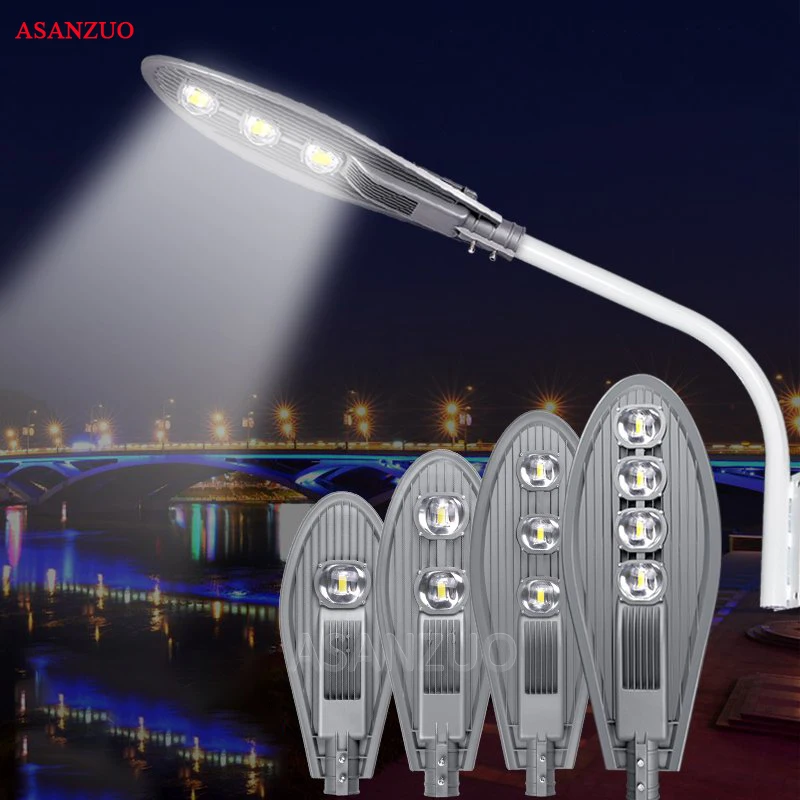 ASANZUO30W 50W 100W 150W 200W Led 가로등 AC85-265V 방수 IP65 도로 램프 Led 야외 조명 정원 조명