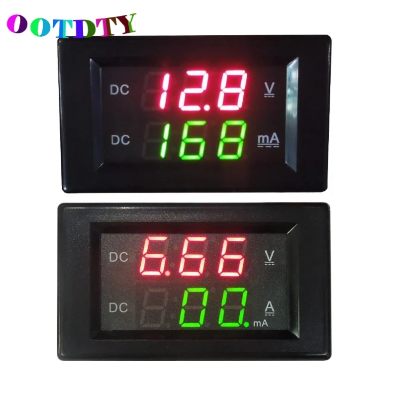 OOTDTY DC 100 в 20A двойной цифровой вольтметр Амперметр вольт Amp тестер Измеритель