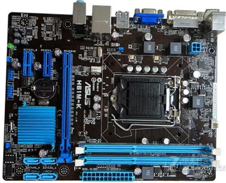 LGA1155 для ASUS 1155 оригинальная б/у настольная материнская плата H61 DDR3 USB2.0