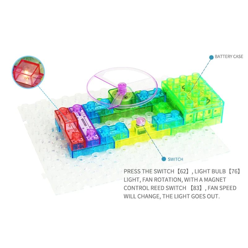 Электронный конструктор строительный блок дизайнерские наборы для детей, откройте для себя электронный научный проект комплект обучающий блок