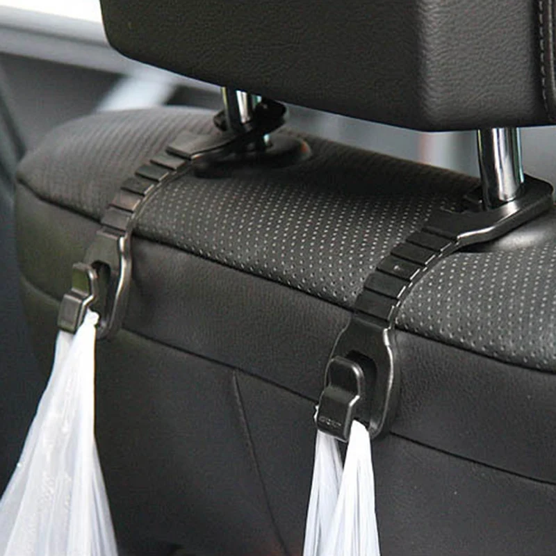 

2PCS Multi-functional Car Seat Headrest Hook for Bags Organizer Holder Clothes hanger Car styling Auto Accessories