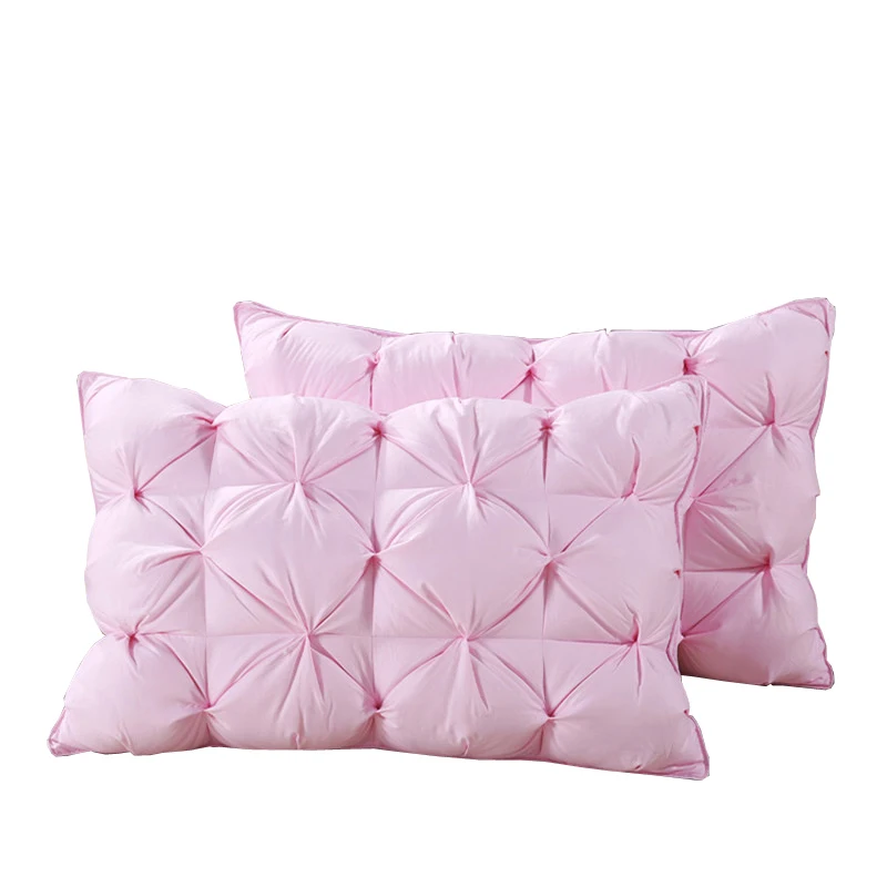 Soft pillow with down pillow, single cotton pillow, new white and pink pillowin Bedding Pillows