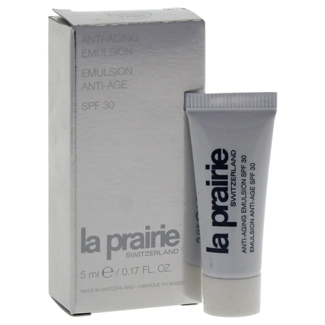 Anti-Aging Emulsion SPF 30 by La Prairie for Unisex - 0.17 oz Emulsion