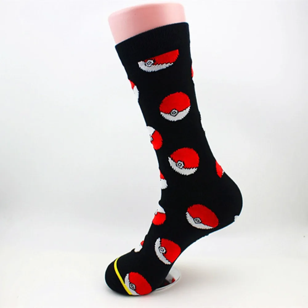 Anime Pokemon cosplay socks Pokeball Stitching pattern fashion classic ...