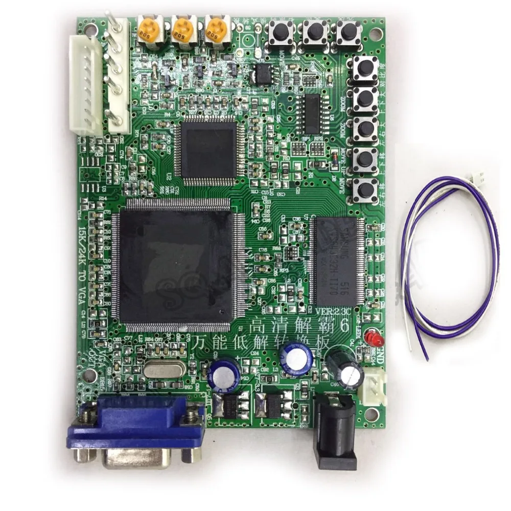 

High Definition Red CGA to VGA Arcade Game Video Converter Board for CRT LCD PDP Monitor