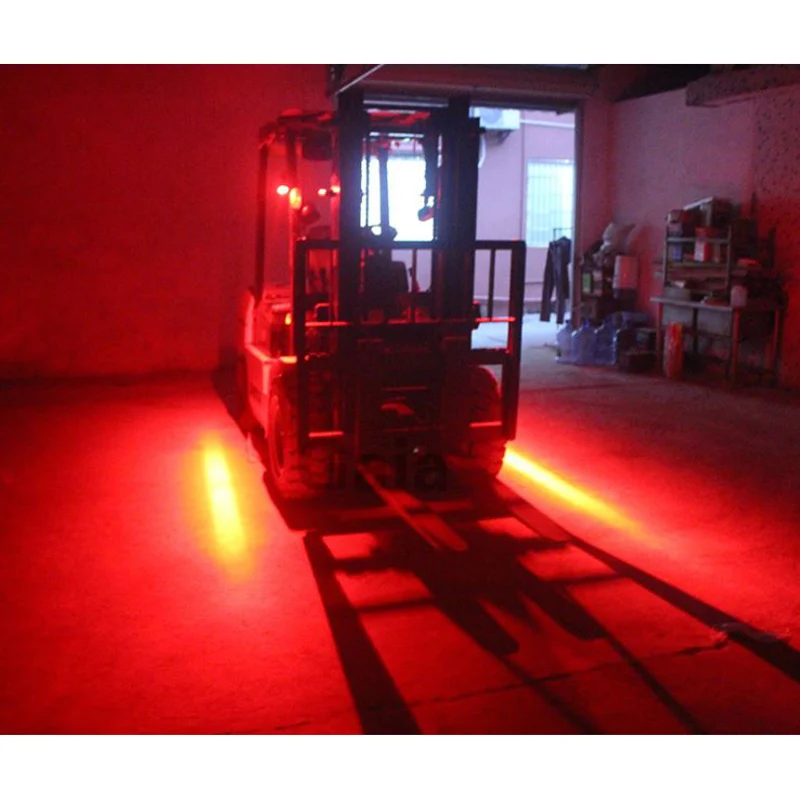 

Led Electric forklift safety working light Red/Blue warning indicator Fork truck driving Caution light working zone lamp 12v-80v