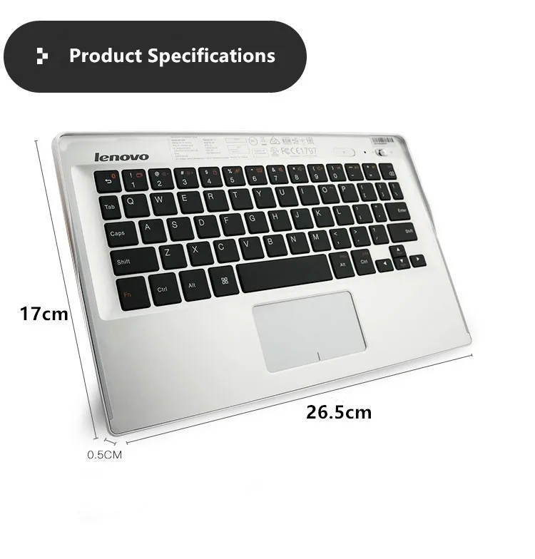 Чехол для клавиатуры Lenovo BKC600 с Bluetooth сенсорная панель на русском испанском
